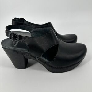 UGGS Size 8 1/2 Audrey Exotic Embossed Leather Cream Peep-Toe Heels GUC